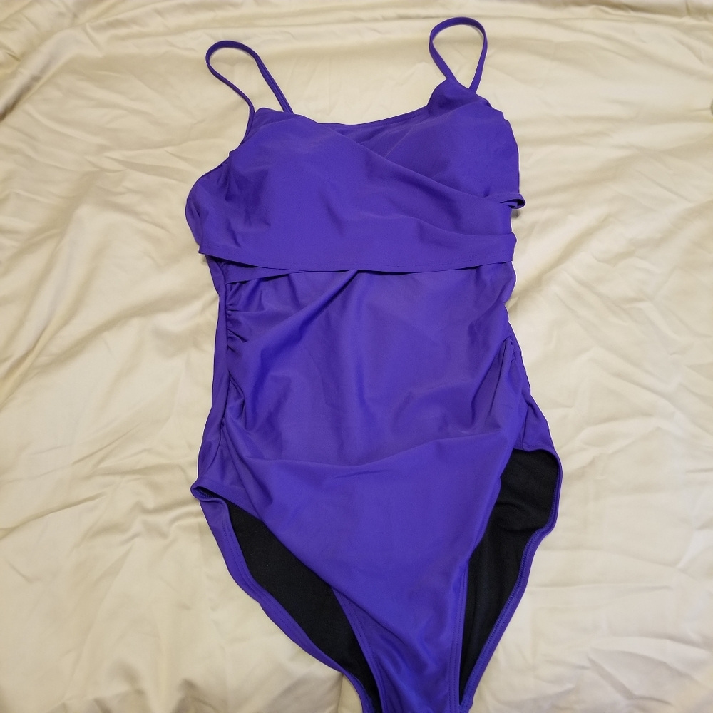 Dixperfect Spaghetti Strap Bra One Piece Swimsuit NWT
